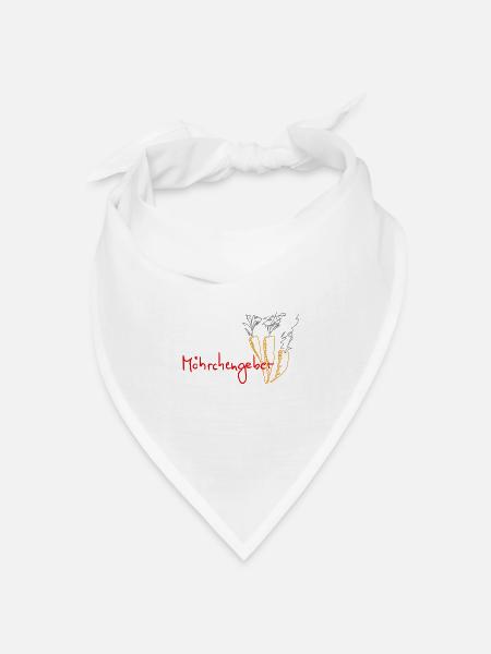 Möhrchengeber - Bandana Dreieckstuch - Weiß