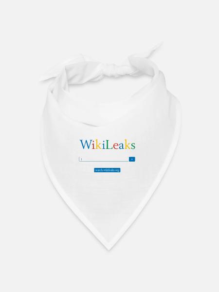 WikiLeaks-Suche - Bandana Dreieckstuch - Weiß