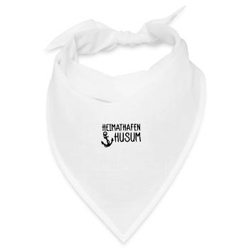 Heimathafen Husum - Bandana Dreieckstuch - Weiß - Vorne