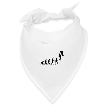 Evolution Klettern Bouldern Climbing Bergsteigen - Bandana Dreieckstuch - Weiß - Vorne