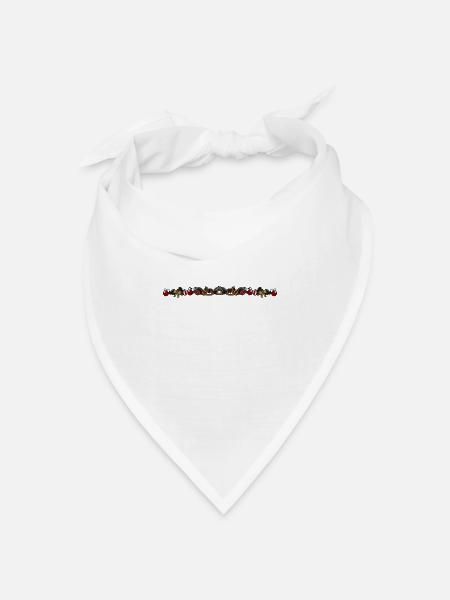 Girlande - Bandana Dreieckstuch - Weiß