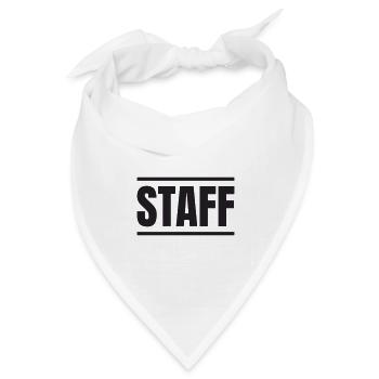 STAFF - Bandana Dreieckstuch - Weiß - Vorne