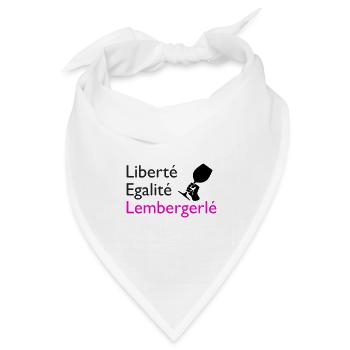 Liberté Egalité Lembergerlé - Bandana Dreieckstuch - Weiß - Vorne