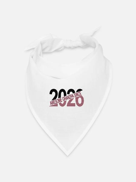 Awesome_grandpa_since_2026 - Bandana Dreieckstuch - Weiß