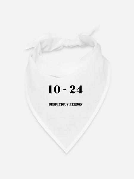 10-24_MP_Suspicious_person - Bandana Dreieckstuch - Weiß