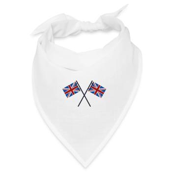 Flagge Großbritanniens - Bandana Dreieckstuch - Weiß - Vorne
