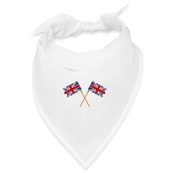 Flagge Großbritanniens - Bandana Dreieckstuch - Weiß - Vorne