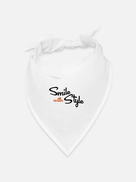 lustige Sprüche - Bandana Dreieckstuch - Weiß