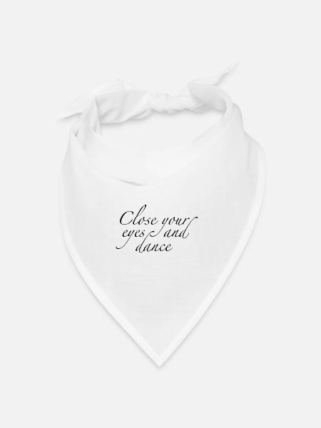 tanzen - Bandana Dreieckstuch - Weiß