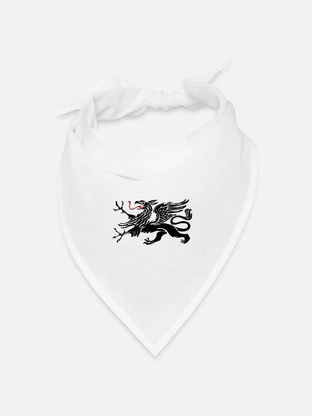 Rostocker Greif - Rostock - Bandana Dreieckstuch - Weiß
