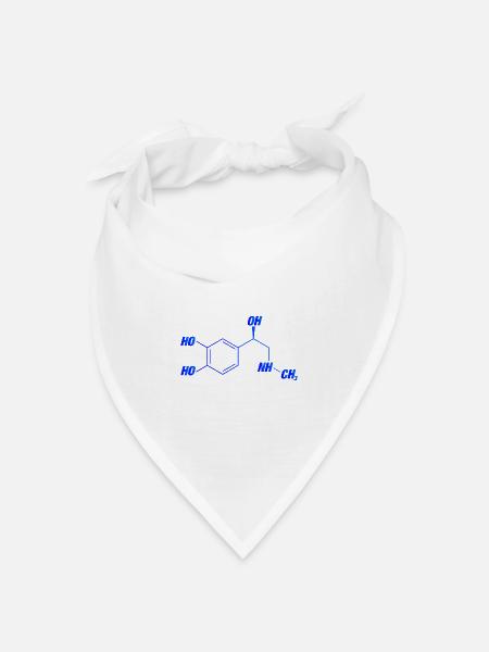 Adrenalin - Bandana Dreieckstuch - Weiß