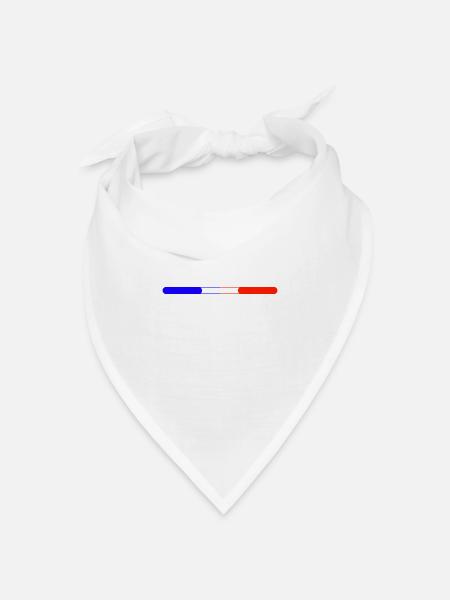 FRANKREICH - Bandana Dreieckstuch - Weiß