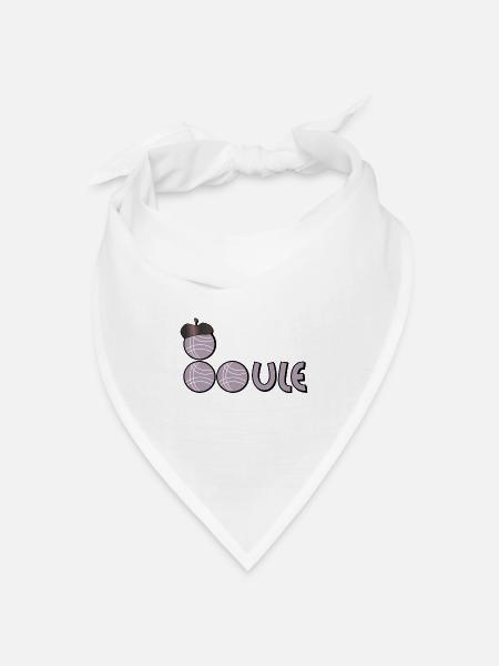 BOULE PÉTANQUE - Bandana Dreieckstuch - Weiß