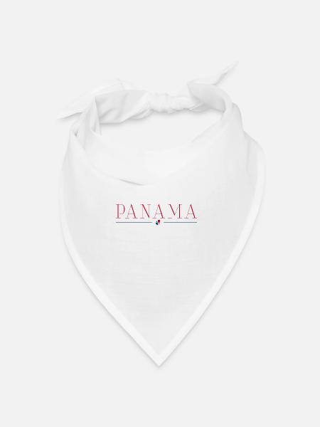 Ich liebe Panama - Bandana Dreieckstuch - Weiß