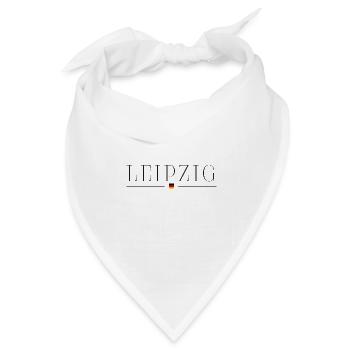 Leipzig, Deutschland Eleganz T-Shirt - Bandana Dreieckstuch - Weiß - Vorne