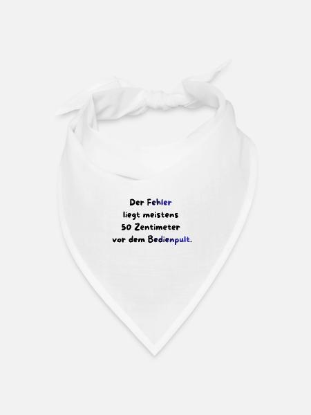 Instandhaltung T-Shirt Lustiges Geschenk Handwerk! - Bandana Dreieckstuch - Weiß