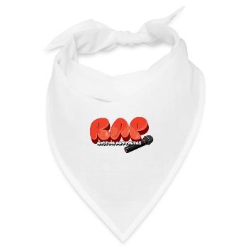 RAP – Rhythm And Poetry - Bandana Dreieckstuch - Weiß - Vorne