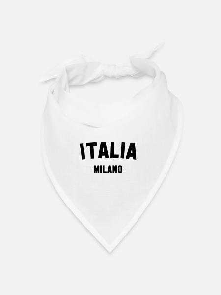 MAILAND Milano Italia Italy Italien - Bandana Dreieckstuch - Weiß