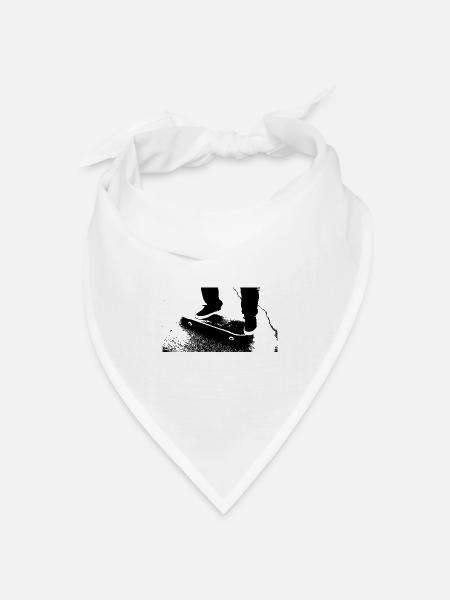 skateboard - Bandana Dreieckstuch - Weiß