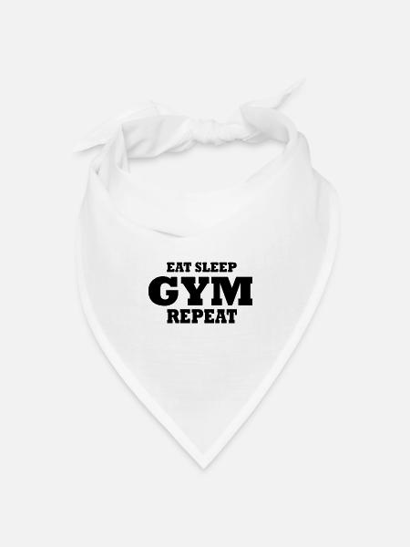 Gym - Bandana Dreieckstuch - Weiß
