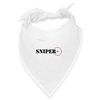 Sniper - Bandana Dreieckstuch - Weiß - Vorne