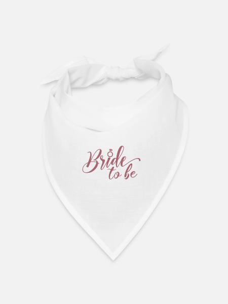Bachelorette Party Braut Geschenk für Frauen sein - Bandana Dreieckstuch - Weiß