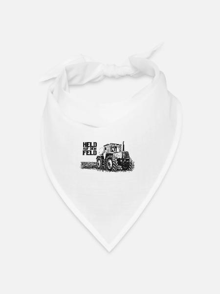 Held auf dem Feld | MB truck 1500 - Bandana Dreieckstuch - Weiß