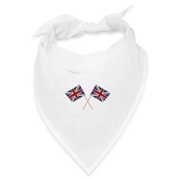 Flagge Großbritanniens - Bandana Dreieckstuch - Weiß - Vorne