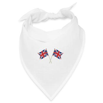 Flagge Großbritanniens - Bandana Dreieckstuch - Weiß - Vorne