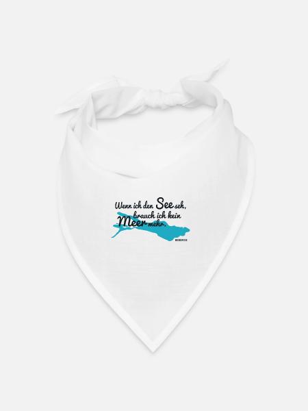 Bodensee - Bandana Dreieckstuch - Weiß