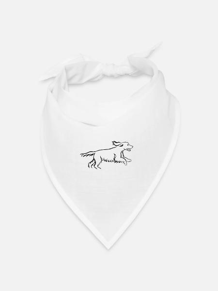 Cocker Spaniel - Bandana Dreieckstuch - Weiß