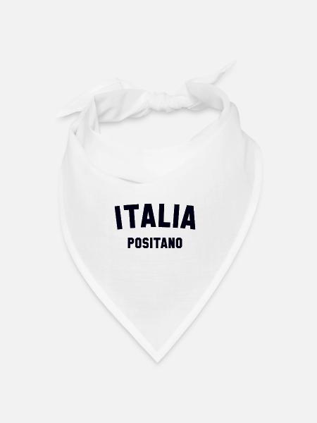 POSITANO Italia Italien Italy - Bandana Dreieckstuch - Weiß