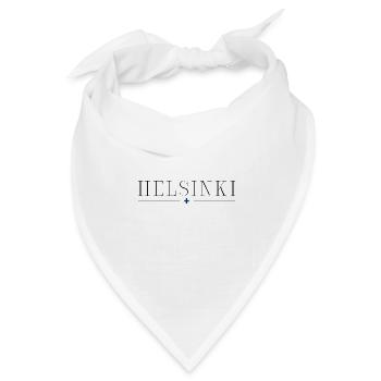 Helsinki T-Shirt: Design, Natur, Eleganz - Bandana Dreieckstuch - Weiß - Vorne