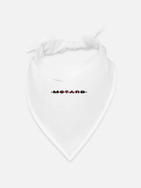 Motorradfahrer - Bandana Dreieckstuch - Weiß