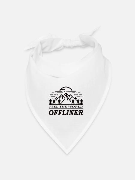 OFF Feel The World - Bandana Dreieckstuch - Weiß