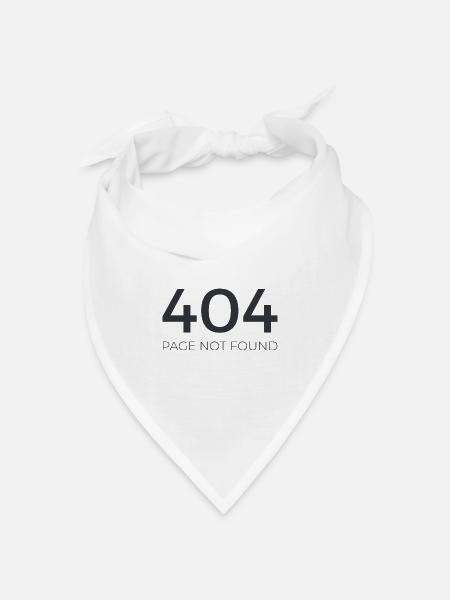 Fehler 404 - Bandana Dreieckstuch - Weiß