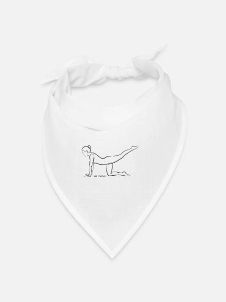 SOUL CONTOUR - Vyaghrasana - Bandana Dreieckstuch - Weiß