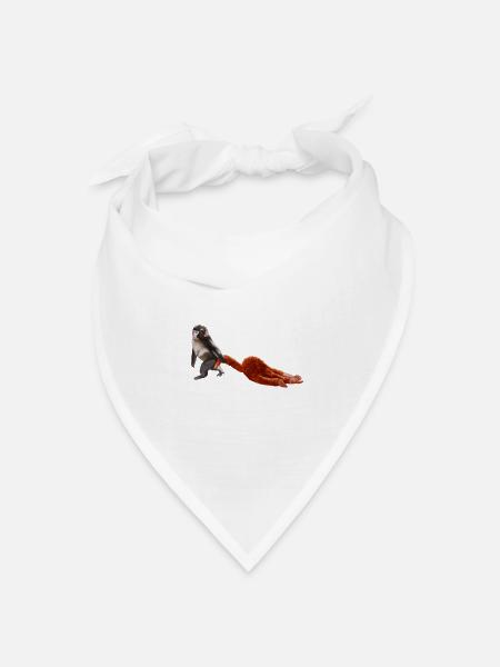 Punch - das kleine Äffchen - Bandana Dreieckstuch - Weiß
