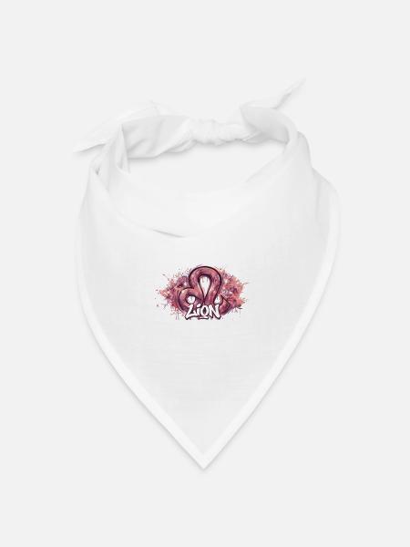 Straßenlöwe - Bandana Dreieckstuch - Weiß