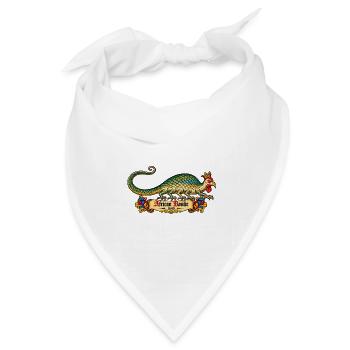 Afrikanischer Basilisk (1640) - Bandana Dreieckstuch - Weiß - Vorne