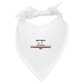 HMS SIRIUS - LEANDER ORIG - Bandana Dreieckstuch - Weiß - Vorne