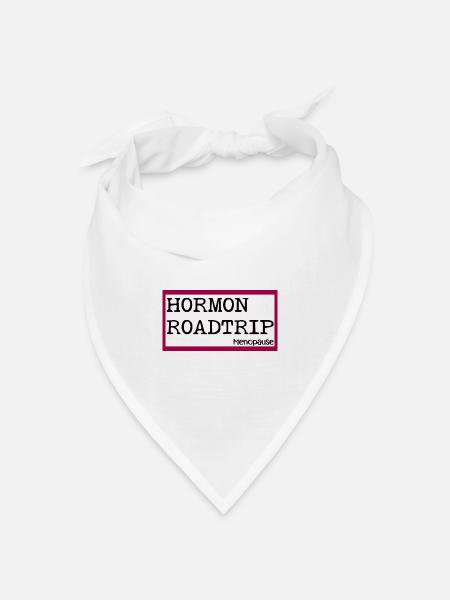 MENOPAUSE HORMONE WECHSELJAHRE - Bandana Dreieckstuch - Weiß