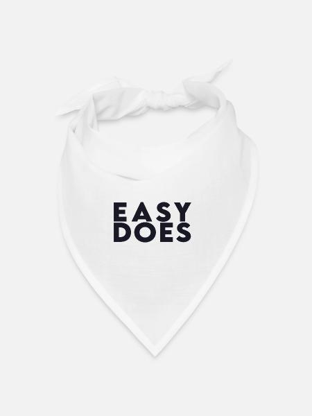 Easy Does - Bandana Dreieckstuch - Weiß