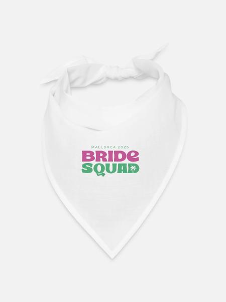MALLORCA BRIDE SQUAD 2026 - Bandana Dreieckstuch - Weiß