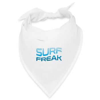 Surf Freak Blue Wave Style - Bandana Dreieckstuch - Weiß - Vorne