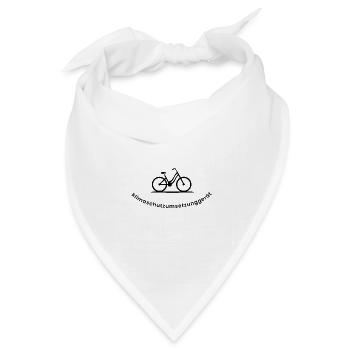 Klimaschutz Aktivist Umwelt Retten Natur - Bandana Dreieckstuch - Weiß - Vorne