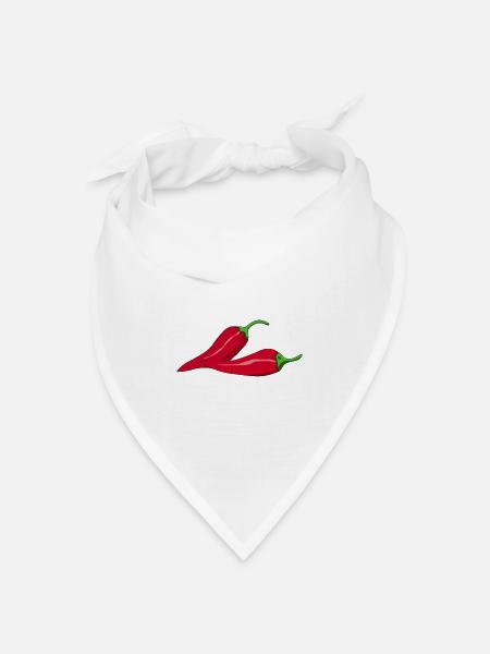 Hot Chili - Bandana Dreieckstuch - Weiß