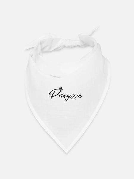 Prinzessin - Bandana Dreieckstuch - Weiß