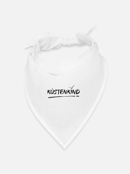 Küstenkind - Bandana Dreieckstuch - Weiß