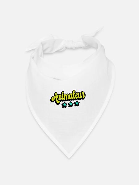 Animateur Design - Bandana Dreieckstuch - Weiß